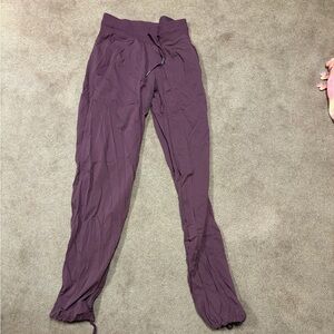Lululemon Burgandy dance studio pants